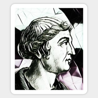 Cassius Dio Black And White Portrait | Cassius Dio Artwork 3 Sticker